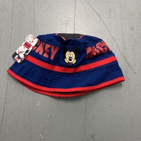 Mickey Mouse‎ Bucket Hat Youth Kids OSFM Blue And Red - Picture 1 of 5